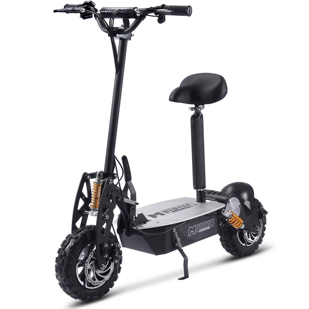 MotoTec 2000w 48v Electric Scooter Black