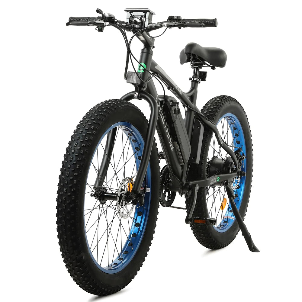 Ecotric Cheetah 26 Fat Tire Beach Snow Electric Bike - Blue