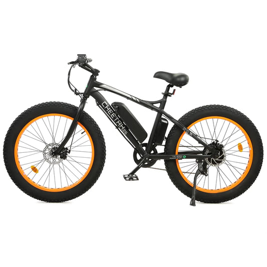 Ecotric Cheetah 26 Fat Tire Beach Snow Electric Bike-Orange