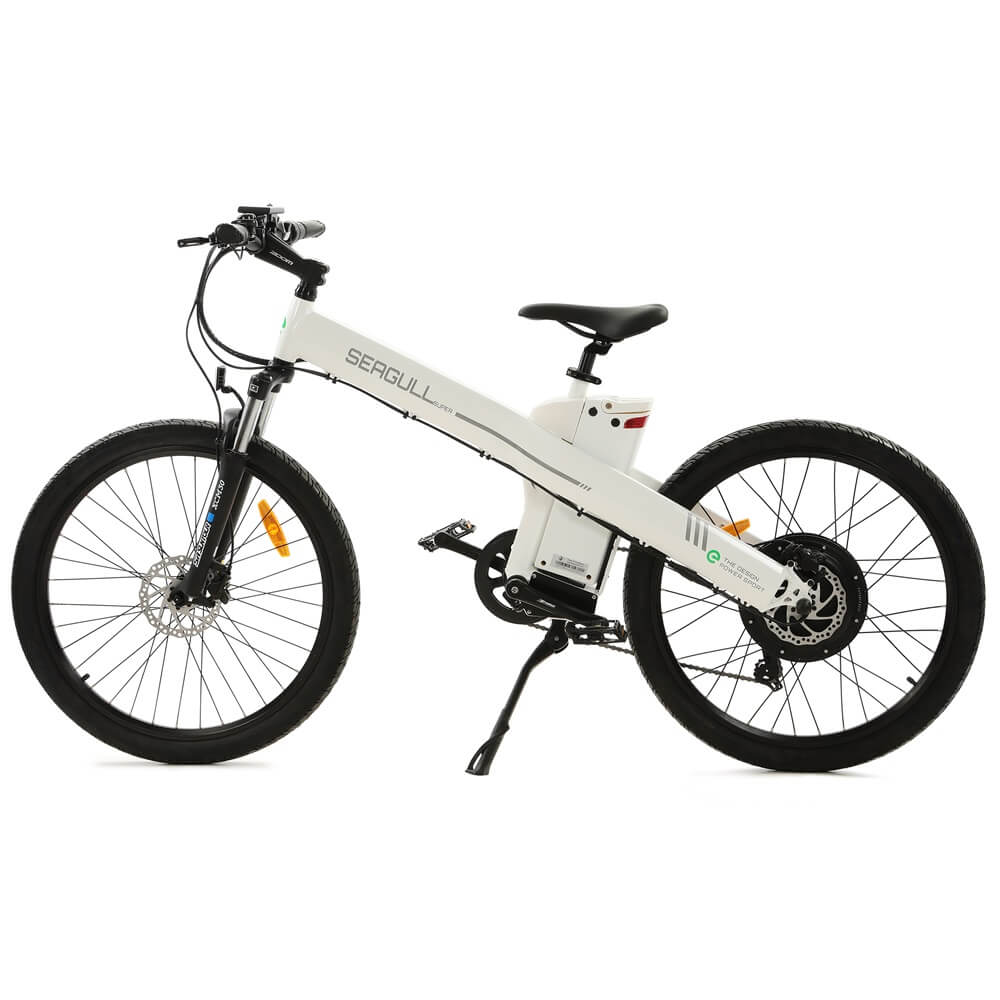 Ecotric Seagull Electric Mountain Bicycle - White